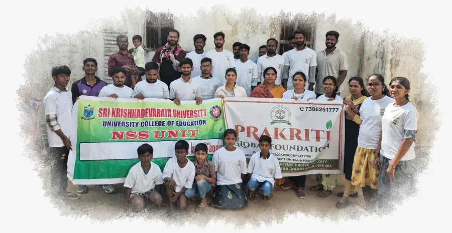 Prakriti Global Foundation community volunteers conducting rural outreach